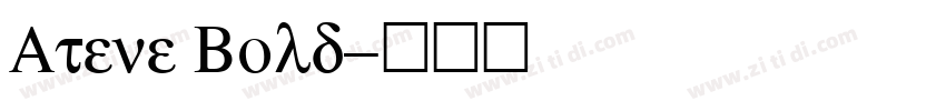 Atene Bold字体转换